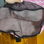 PINK - Victoria's Secret  duffle laundry bag beach bag large cinched top chevron Photo 4