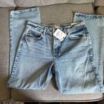 ZARA Mid Rise Straight Leg Ankle Rigid Blue Jeans Sz 30 (8)USA Photo 4