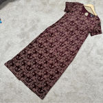 No Boundaries  Vtg Y2K Crushed Velvet Maxi Dress Red Whimsy Goth Fairy Juniors 15 Photo 3