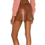 BB Dakota Steve Madden High Waist Tan Leather Shorts Photo 1