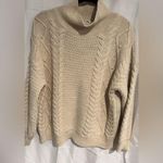 Mango (MNG) Cozy Cream Oversized Cable Knit Sweater Photo 0