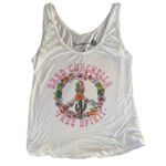 Sand Coachella Graphic Tank Top Size U White Photo 4