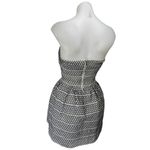 Wow Couture  Black White Sleeveless Strapless Mini Babydoll Fit & Flare Dress S Photo 1