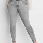 EXPRESS Mid Rise Gray Skinny Jeans Photo 0
