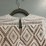 Hunter Bell  Ivory Lace Fawn Short Sleeve Blouse Sz 0 Photo 4