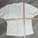 Chico's  Lightweight Open Front Blazer Jacket Ivory Small Photo 10