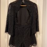 Fame and Partners Black lace romper, backless from  Photo 5