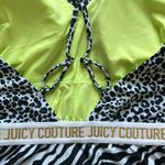Juicy Couture One Piece Deep V Bathing Suit Leopard & Zebra Print Medium Photo 5