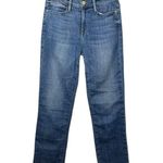 frame denim NWOT Frame Le High Straight Raw Hem Jeans in Foster Wash Size 26 Photo 5