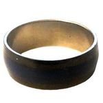 New stainless steel black with blue stipe‎ ring size 9 Photo 2