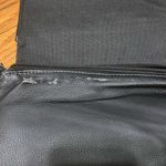 Puma Unisex Black Leather Ferrari Crossbody Bag Metallic Logo Photo 2