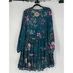 Free People  Cherry Blossom Mini Dress in Blue Multi Photo 4