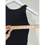 Hill House Lilou‎ Nap Dress XXS Black Jersey Smocked Mini Cross Back LBD Photo 9