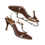 Nina  Champagne or Tan Textile Formal Shoes Size 8 M Photo 2