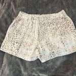 REWASH  | Women's Cheetah Print‎ Linen Blend Festival Pockets Pull On Shorts Sz S Photo 2