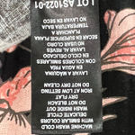 Nicole Miller Dress M Black Linen Blend Floral Summer Boho Chic Resort Tropical Photo 13