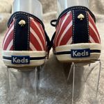 Kate Spade Keds Lace-up Canvas Sneaker Red White Stripes Size 9 Photo 4