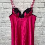 Victoria's Secret Vintage 70s  Nightie Nightgown Bright Pink Lace L union made USA Photo 0