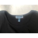 Karen Scott women's black knit tee shirt XL Photo 2