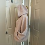 American Eagle teddy pullover Sherpa fleece hoodie in a dusty pink/mauve. Sz S. Photo 3