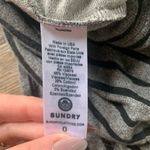 Sundry  Striped Gray & Black Skirt with Red Accent 0 Photo 3