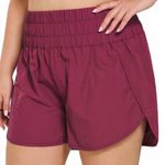 Zenana Outfitters Windbreaker Athletic Running Shorts Plus Size 2X Smocked Waist Nylon New Photo 0