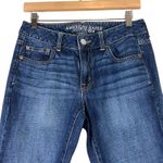 American Eagle  Boyfriend Jeans Womens 2 Dark Wash Rigid High Rise Straight 90s Photo 2