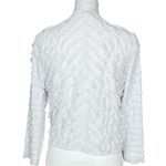 Vintage Y2K White Ruffle Tie Front Top Bolero. Size Large. Fairy, Whimsical Photo 3