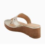 Jack Rogers Jacks Stacked Mid Wedge 10 Platinum Sandals Photo 3