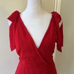 Abercrombie & Fitch Elegant Red Wrap Dress Photo 1