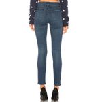 J Brand Revolve Mid Rise Skinny Swift Destruct Jeans Ripped Dark Wash Size 31 Photo 1