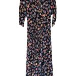 Anthropologie HD In Paris Maxi Dress 14 Floral Semi Sheer Keyhole Back Photo 0