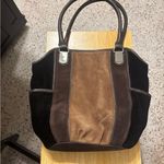 TIGNANELLO Leather Suede Hobo Shoulder Bag Purse Brown Women's Satchel Photo 0