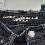 American Eagle High Waist Festival Black Denim Raw Hem Skirt Womens Sz 0 Photo 6