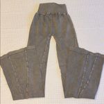 Free People NEW! $98 Movement XS/S GOOD KARMA Flare Leggings Pants Mushroom Gray Photo 7