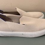 Rothy's The Sneaker Slip on Shoes in Sand With Blue Trim Women’s Size 7 Photo 5