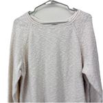 LL Bean Cream Midweight Cotton Slub Rollneck Pullover Sweater Size XL Photo 6