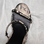 A New Day  Double Strap Snake Print Block Heels In Size 10 Photo 3