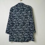 Chico's  Black/White Linen Tribal Flower Jacket Blazer Women's 0 Photo 2