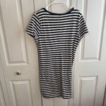 Old Navy  blue white striped short sleeve t shirt dress size large Photo 3