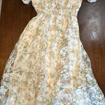 Just Me Cottage Core Peasant Farmhouse Dress Women Small Smocked Modest Traditional Photo 0