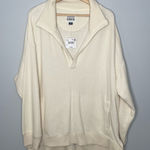 American Eagle  Outfitters Seriously Soft Cream Pullover with Pockets (Large) NWT Photo 0