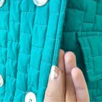 vintage • 60s teal quilted coat lightweight double breasted aqua turquoise Size XS Photo 8