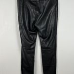 Free People Black Vegan Faux Leather Pull On Skinny Pants Photo 5