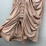 Tiger Mist  Sasha Tan Ruched Drawstring Sleeveless Mini Dress Sz S Photo 1