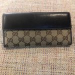 Gucci Authentic GG Monogram Canvas Leather Heart Continental Full Length Wallet Photo 1