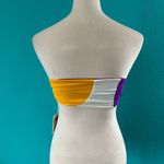 Mara Hoffman NWT Abigail Bikini Top Ivory Multi Tie Back Swim Beach Size S Photo 4