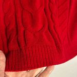J.Jill  Chenille Sweater Red Cozy Soft XS Christmas Holiday Cable Knit Casual Photo 1