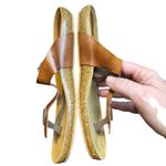 Yokono Shoes Womens Size 6.5 Brown Leather Sandals Toe Post Slide Made In Spain Photo 5