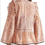 IRO  Jarley Tie-front Printed Silk Crepe De Chine Blouse size 34 Photo 2